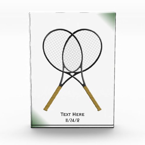 Tennis Racket Trophy Acrylic Award