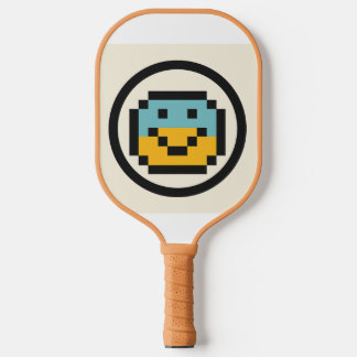 Tennis racket with an imoji