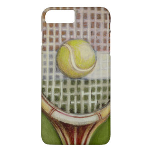Tennis Racket with Ball Laying on Court iPhone 8 Plus/7 Plus Case