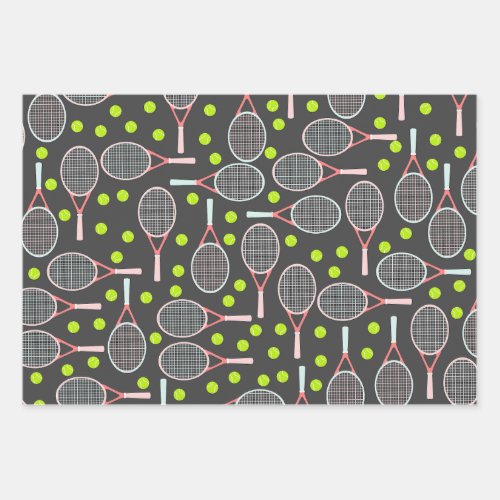 Tennis Racket Wrapping Paper