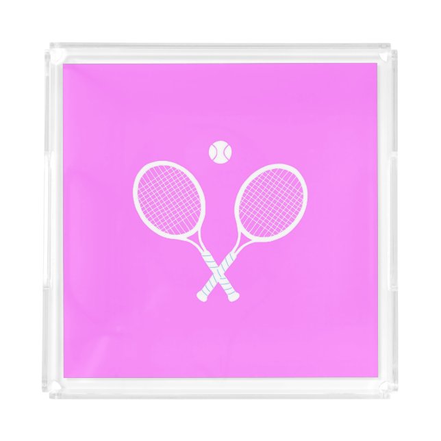Tennis Rackets and Ball   Acrylic Tray (Front)