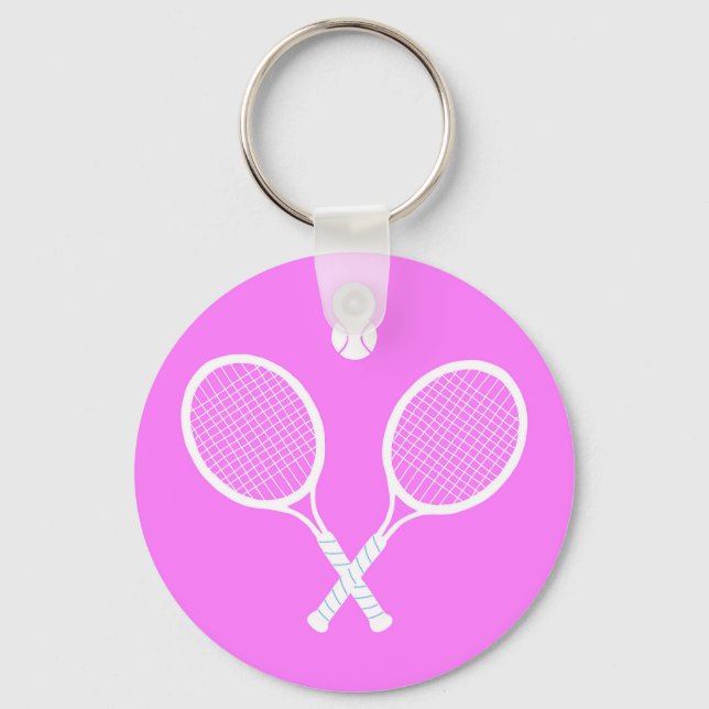 Tennis Rackets and Ball    Keychain (Front)