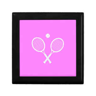 Tennis Rackets and Ball Pink  Gift Box