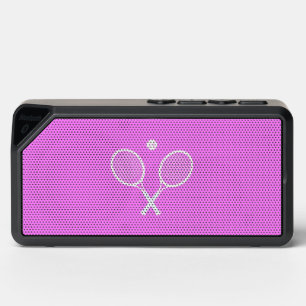 Tennis Rackets and Ball Pink Wellness Bluetooth Speaker
