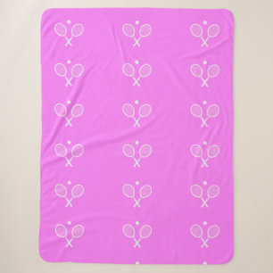 Tennis Rackets and Ball Sherpa Blanket