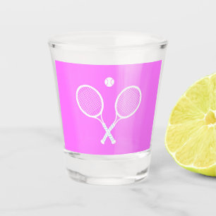 Tennis Rackets and Ball  Shot Glass