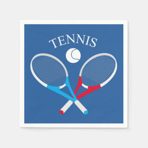 Tennis rackets and tennis ball napkins