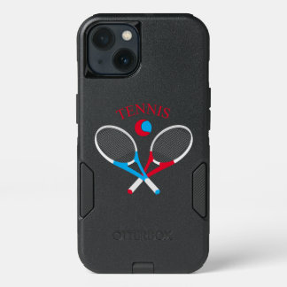 Tennis rackets and tennis ball iPhone 13 case