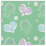 Tennis rackets and tennis courts fabric