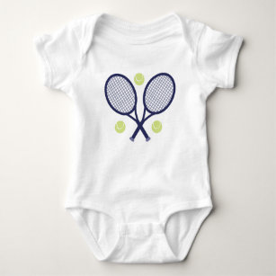 Tennis Rackets Baby Bodysuit