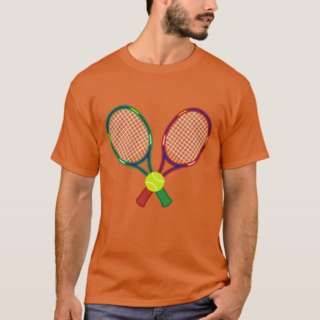 Tennis Rackets & Ball T-Shirt (Front)