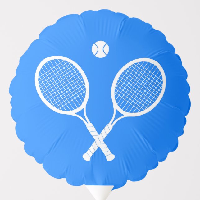 Tennis Rackets Blue Backgroud  Balloon (Front)