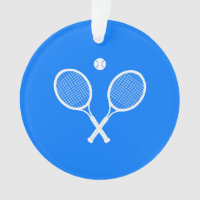 Tennis Rackets Blue Background