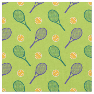 Tennis rackets - custom bg color and tile size fabric