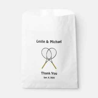 Tennis Rackets Custom Favor Bag