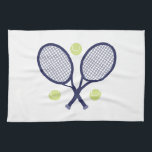 Tennis Rackets Hand Towel<br><div class="desc">Use this tennis design for a fun polo shirt.</div>