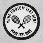 Tennis Rackets Icon Custom  Patch at Zazzle