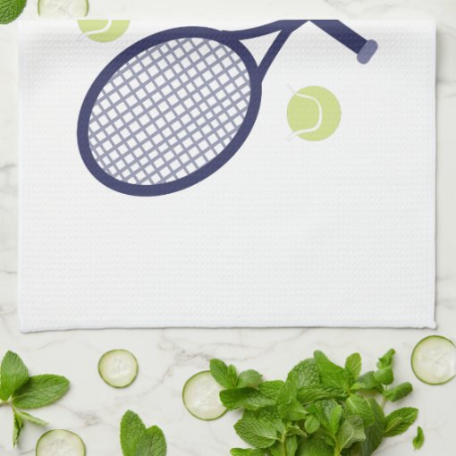 Tennis Rackets Kitchen Towel | Zazzle