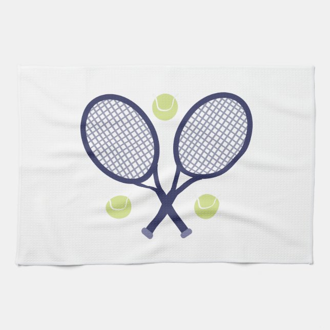 Tennis Rackets Kitchen Towel (Horizontal)
