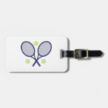 Tennis Rackets Luggage Tag at Zazzle