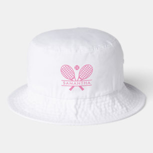 Tennis Rackets Motif Country Club Team Swag Bucket Hat
