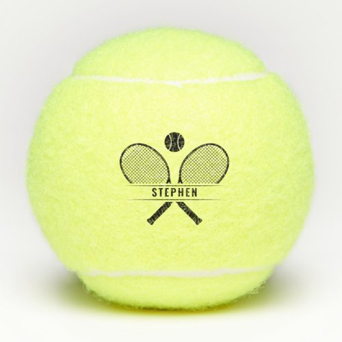 Tennis Rackets  Name Personalized Tennis Balls