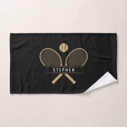 Tennis Rackets &amp; Name Sports Hand Towel