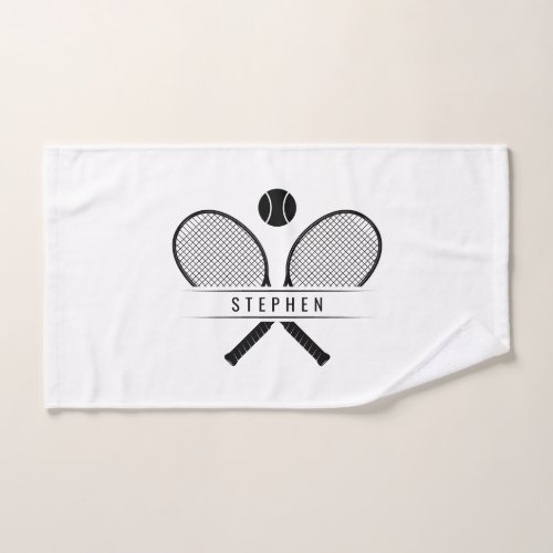 Tennis Rackets  Name Sports Hand Towel