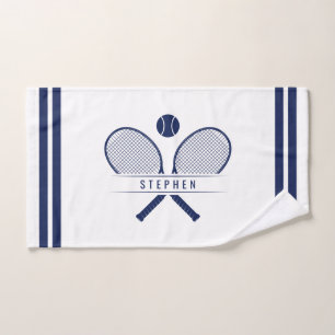 Tennis Rackets & Name Sports Hand Towel