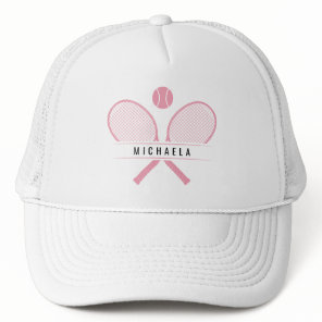 Tennis Rackets & Name Tennis Player Trucker Hat