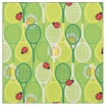 &#128154;&#128030;&#127934; Tennis rackets on green, custom size Fabric