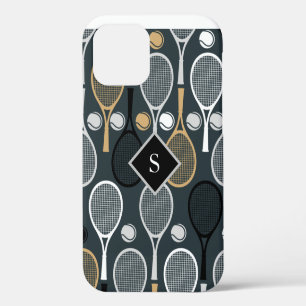 Tennis Rackets Personalized Monogrammed Sport Name iPhone 12 Case