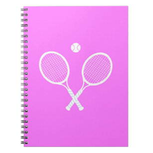 Tennis Rackets Pink  Notebook