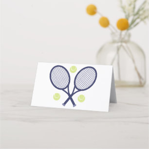 Tennis Rackets Place Card