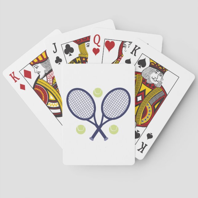 Tennis Rackets Poker Cards (Back)