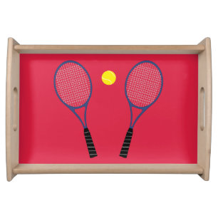Tennis Rackets Serving Tray