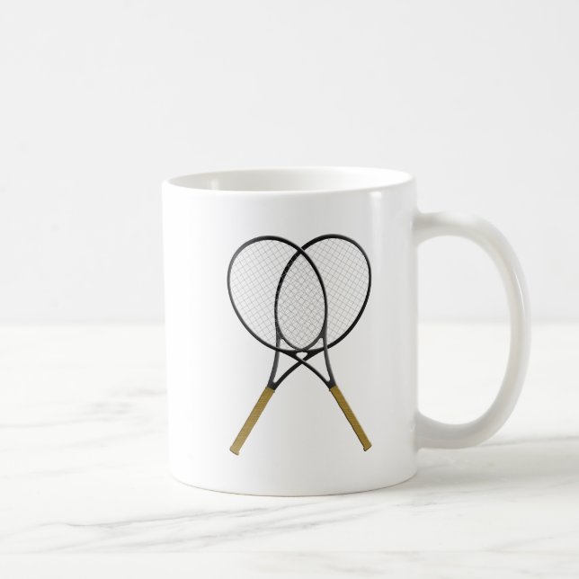 Tennis Rackets Sport Coffee Mug (Right)