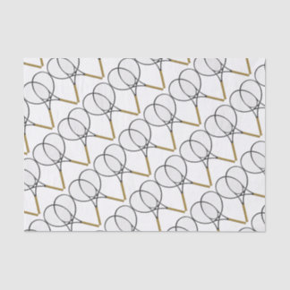 Tennis Rackets Sport Design Tissue Paper