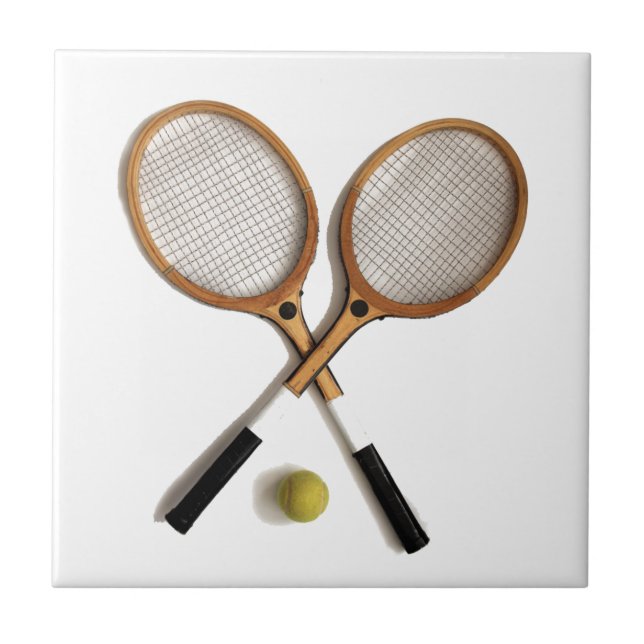 tennis rackets , sports , ballgames, ceramic tile (Front)