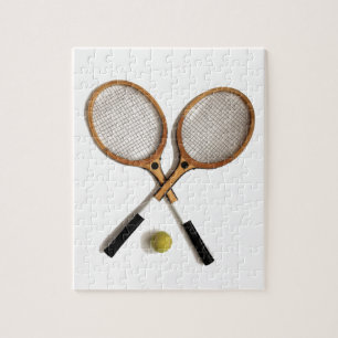 tennis rackets , sports , ballgames, jigsaw puzzle