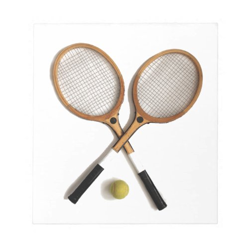 tennis rackets  sports  ballgames notepad
