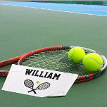 Tennis Rackets Sports Hand Towel at Zazzle