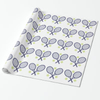 Tennis Rackets Wrapping Paper