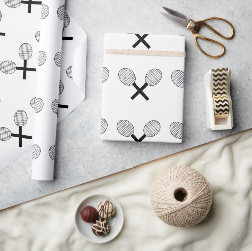 Tennis Rackets Wrapping Paper