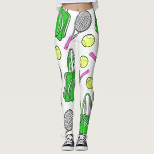 Tennis Racquet Bag Balls Preppy Leggings