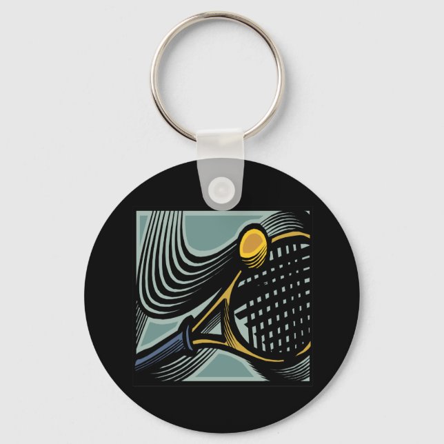 Tennis Racquet Keychain (Front)