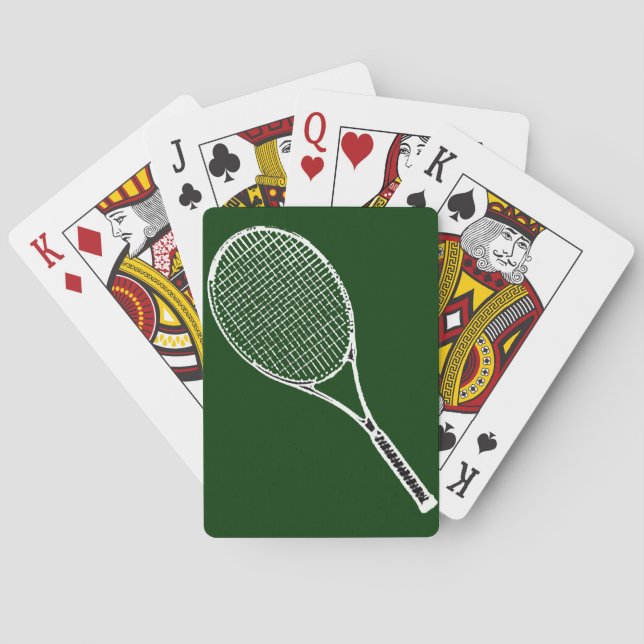 tennis racquet poker cards (Back)