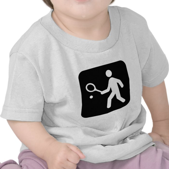 Tennis Racquetball Pictogram Tshirts