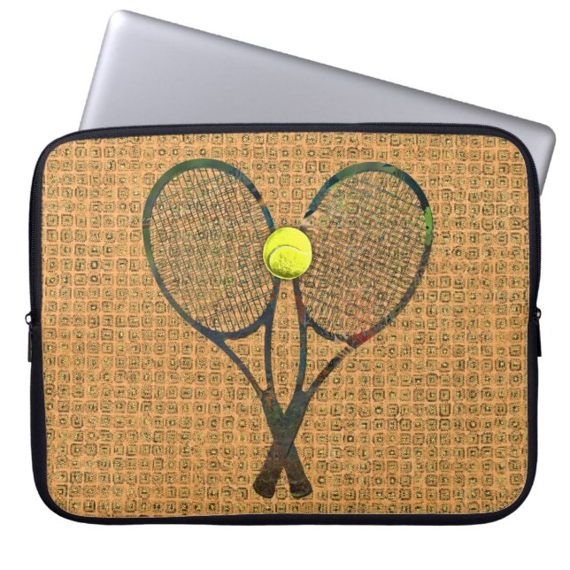 TENNIS RACQUETS & BALL Laptop Sleeve (Front)