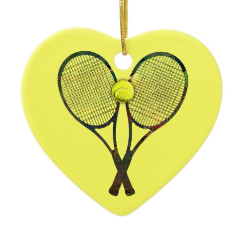 TENNIS RACQUETS &amp; BALL Ornament